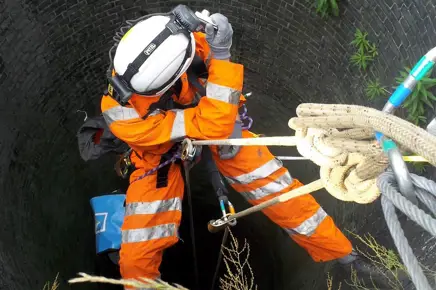 Specialist Access, Confined Spaces Inspection of Culvert Specialist Access, Confined Spaces Inspection of Culvert