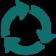 life cycle recycling icon